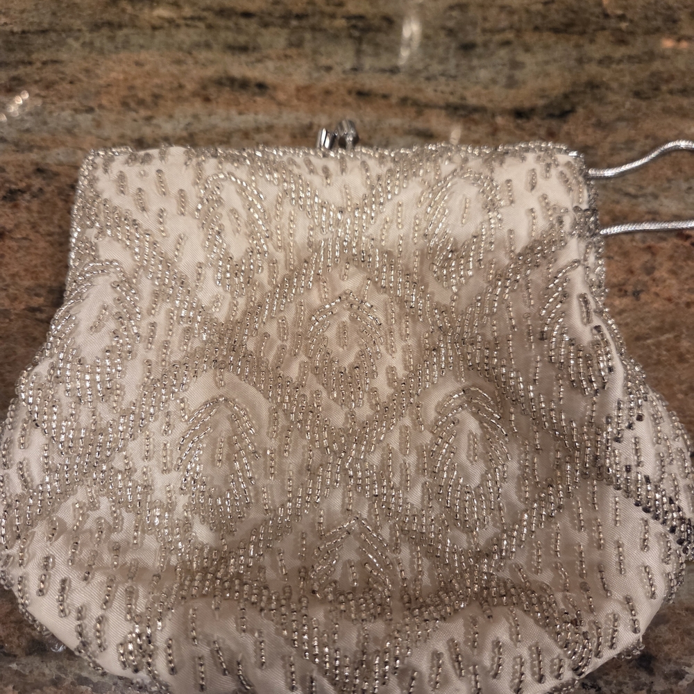 Vintage Handmade Beaded  Clutch